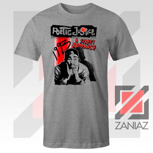 Poetic Justice Tupac Film Sport Grey Tshirt