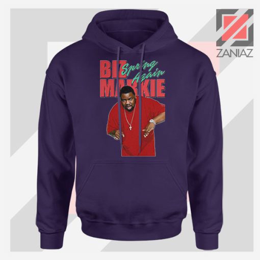 Spring Again Biz Markie Singer Navy Blue Hoodie