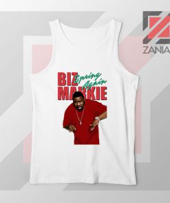 Spring Again Biz Markie Singer White Tank Top