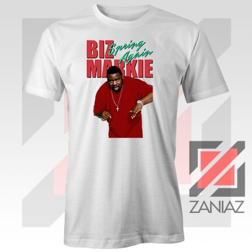 Spring Again Biz Markie Singer White Tee