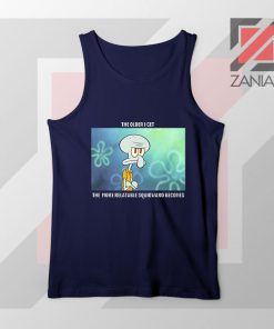 Squidward Meme Designs Navy Blue Tank Top