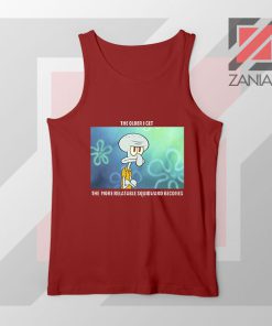 Squidward Meme Designs Red Tank Top