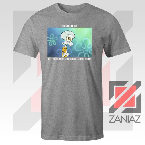 Squidward Meme Designs Sport Grey Tshirt