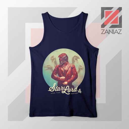 Star Lord Raptor Squad Navy Blue Tank Top