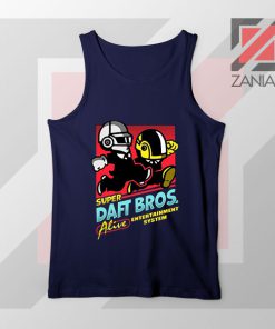 Super Daft Bros Parody Navy Blue Tank Top