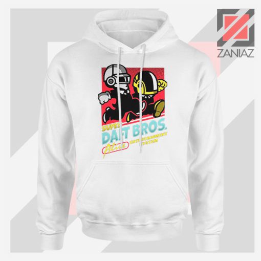 Super Daft Bros Parody White Hoodie