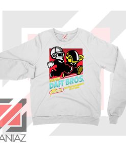 Super Daft Bros Parody White Sweatshirt