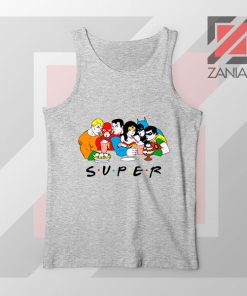 Super Friends DC Comics Design Sport Grey Tank Top