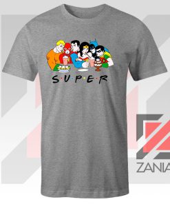 Super Friends DC Comics Graphic Sport Grey Tshirt