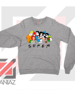 Super Friends DC Comics Sport Grey Sweatshirt