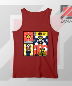 Super Mario Art Celebrate Red Tank Top