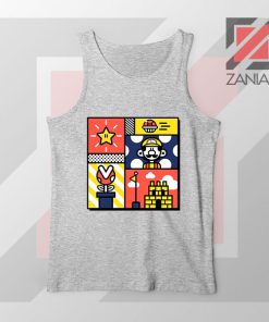 Super Mario Art Celebrate Sport Grey Tank Top