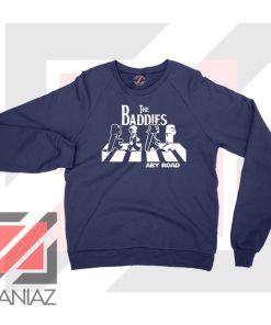 The Baddies Abbey Road Star Wars Navy Blue Sweatshirt