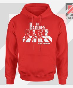 The Baddies Abbey Road Star Wars Red Hoodie