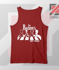 The Baddies Abbey Road Star Wars Red Tank Top