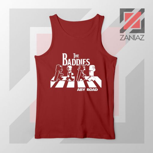 The Baddies Abbey Road Star Wars Red Tank Top