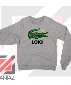 The Glorious Alligator Loki Sport Grey Sweatshirt