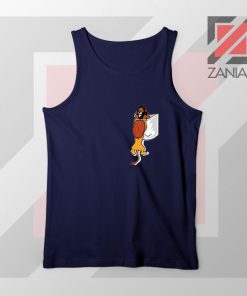 The Lion King Mufasa Falling Navy Blue Tank Top