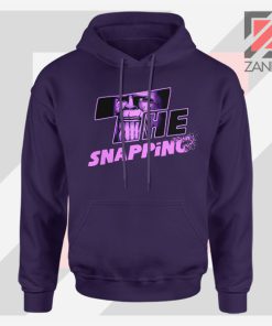 The Snapping Graphic Thanos Navy Blue Hoodie