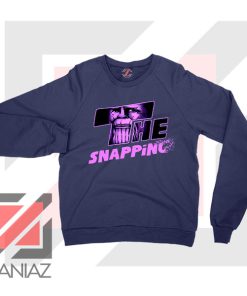 The Snapping Graphic Thanos Navy Blue Sweatshirt