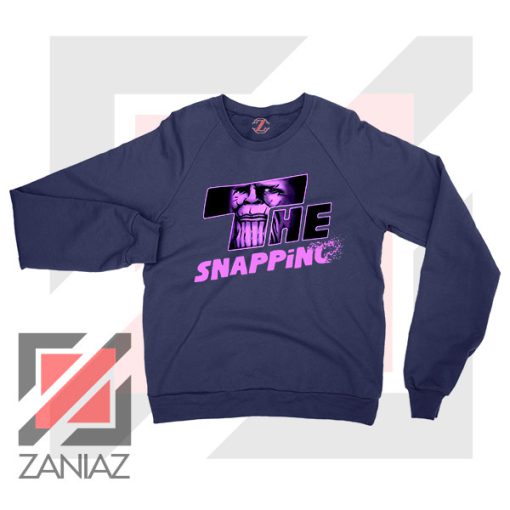 The Snapping Graphic Thanos Navy Blue Sweatshirt