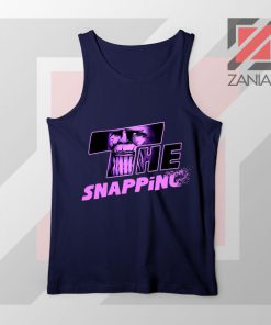 The Snapping Graphic Thanos Navy Blue Tank Top