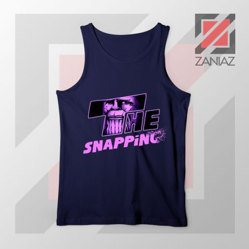 The Snapping Graphic Thanos Navy Blue Tank Top