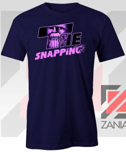 The Snapping Graphic Thanos Navy Blue Tshirt