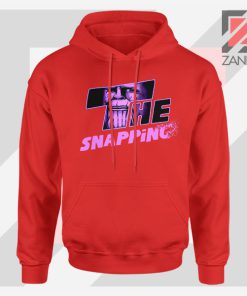 The Snapping Graphic Thanos Red Hoodie