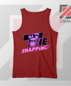 The Snapping Graphic Thanos Red Tank Top