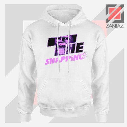 The Snapping Graphic Thanos White Hoodie