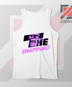 The Snapping Graphic Thanos White Tank Top