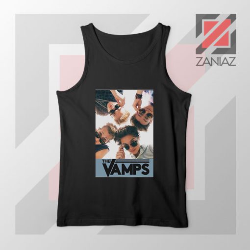 The Vamps Pop Band Black Tank Top