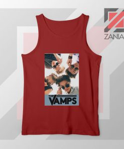 The Vamps Pop Band Red Tank Top