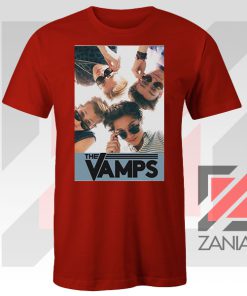 The Vamps Pop Band Red Tshirt