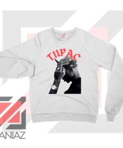 Tupac Middle Fingers Graphic Sweatshirt