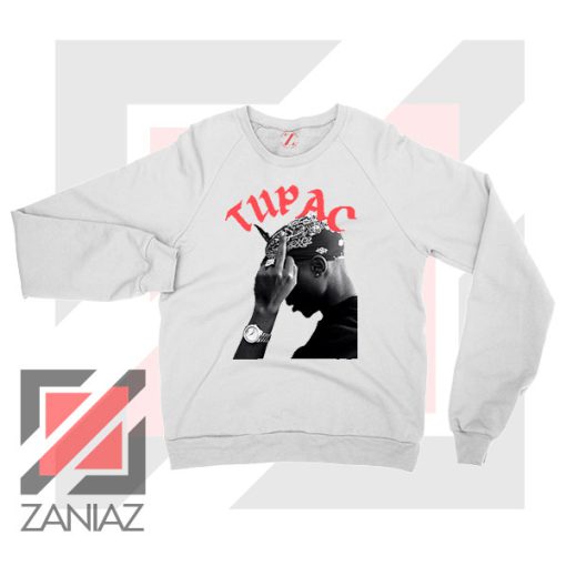 Tupac Middle Fingers Graphic Sweatshirt