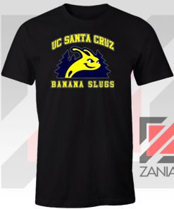 UC Banana Slugs Mascot College Black Tshirt