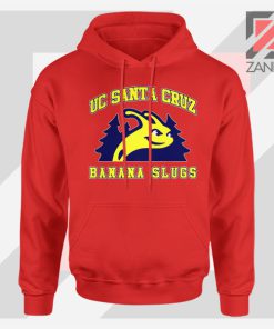 UC Banana Slugs Mascot College Red Hoodie