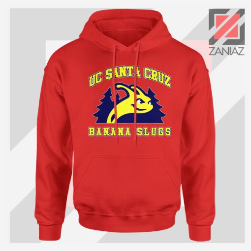 UC Banana Slugs Mascot College Red Hoodie