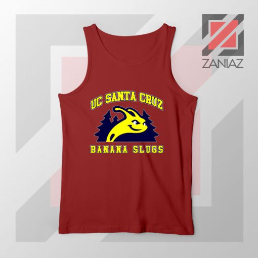 UC Banana Slugs Mascot College Red Tank Top