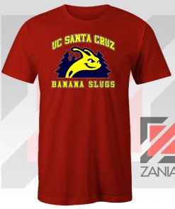 UC Banana Slugs Mascot College Red Tshirt