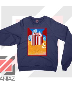 Vintage Tame Impala Designs Navy Blue Sweatshirt