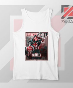 Captain Carter Women New White Tank Top