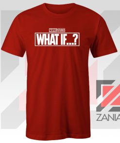 What If Marvel Series Design Red Tshirt