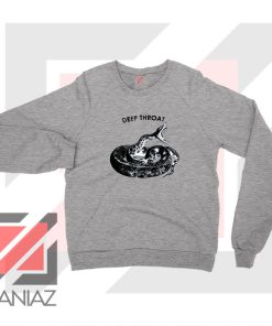 Jolt Deep Throat Rattlesnake Grey Sweater