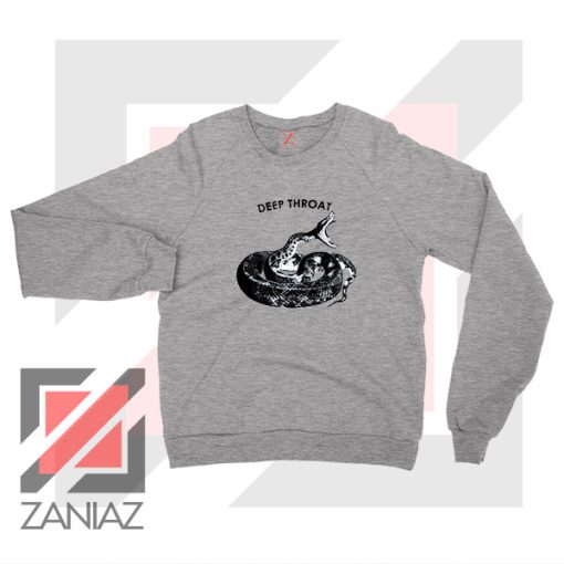 Jolt Deep Throat Rattlesnake Grey Sweater