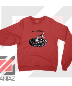 Jolt Deep Throat Rattlesnake Red Sweater