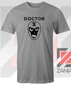 Doctor X Face Graphic Grey Tee