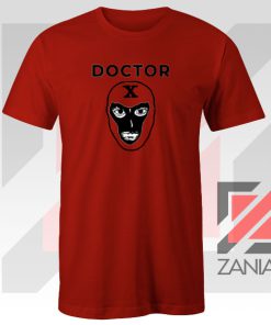 Doctor X Face Graphic Red Tee